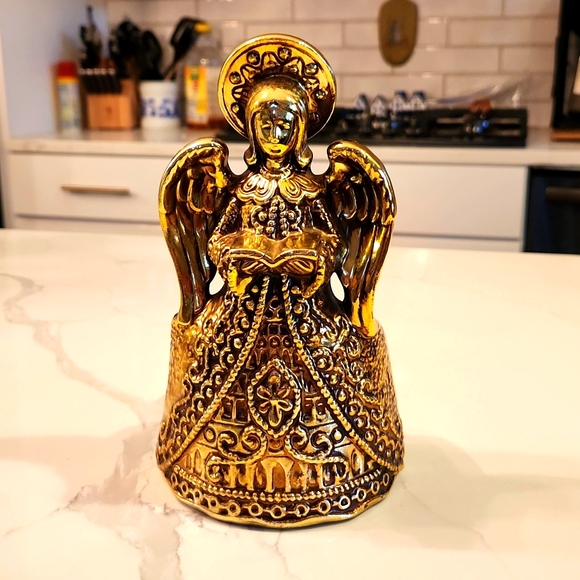 Napco Other - Napco Gold Angel Holder Japan National Potteries 7652